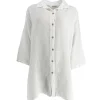 Cabana Living Stilla 9492 Linen Long Shirt Hvid