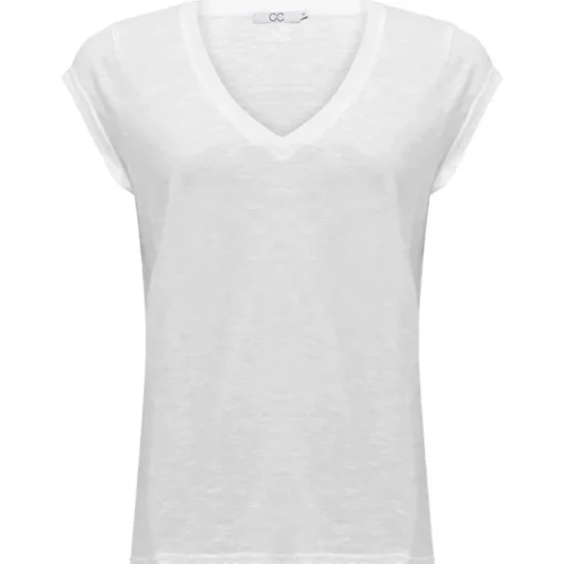 COSTER COPENHAGEN CCH1101 V-NECK T-SHIRT HVID
