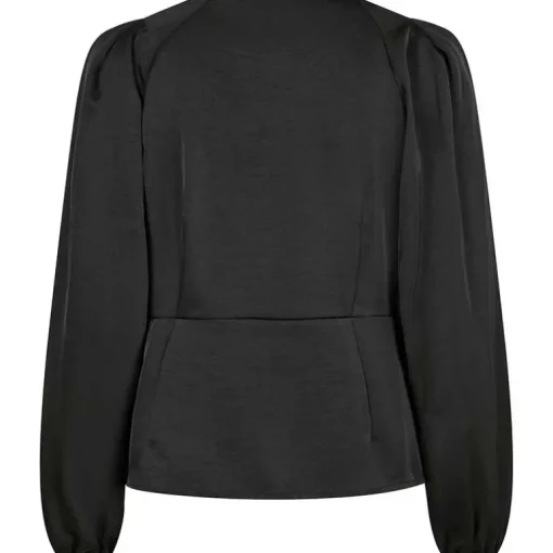 Neo Noir Istana Heavy Sateen Blouse Black