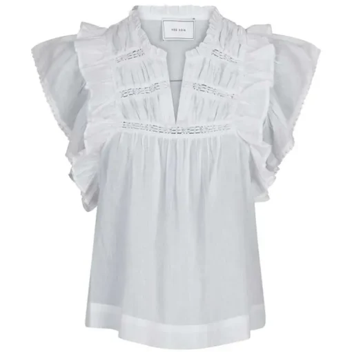 Neo Noir Jayla S Voile Top Hvid
