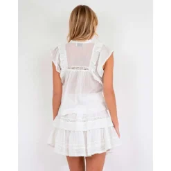 Neo Noir Jayla S Voile Top Hvid