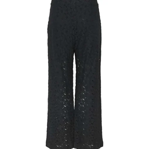 Pieces PCRanessa HW Straight Lace Pants JRS Black