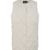 Pieces PCStella Quilted Vest Noos Silver Gray